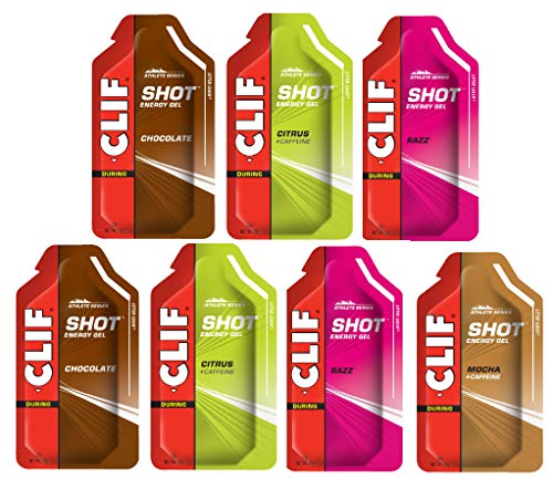 CLIF Shot Energy Gel - Paquete de 7 pruebas, 7 x 34 gramos