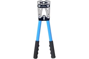 HASUDEI Pinza Crimpatrice AWG 10-0,6/10/16/25/35/50 mm² Strumento di Crimpatura per Capicorda del Cavo Pinza a Crimpare Terminale per Cavi