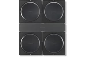 Flexson Soporte de Pared para 4 Sonos Amp - Negro