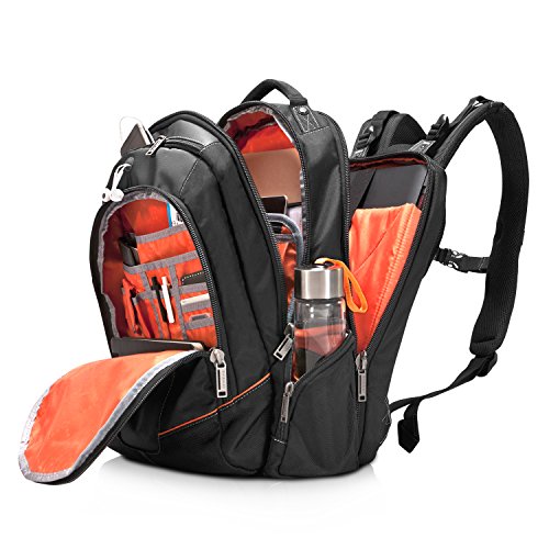 Everki Flight     Laptop Rucksack f  r Notebooks bis 16 Zoll  40 6 cm  mit durchdachtem F  cher-Konzept  weich gef  ttertem iPad Tablet-Fach und weite
