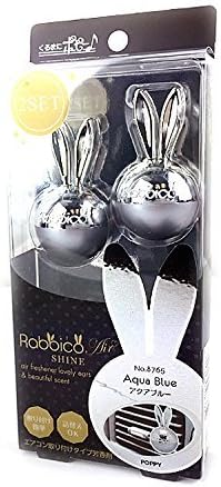 Rabbico Rabbit Air Shine Car Vent Clip Air Freshener 2pcs : Aqua Blue by Rabbico