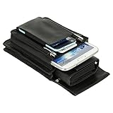 ✅ 2 Kugelschreiberfächer - Profiqualität - griffiges & weiches Rindsleder - 1 Öse auf jeder Seite für Befestigung einer Kellnerkette