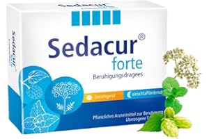 Sedacur forte 2x60 Dragees - bei Einschlafstörungen & Unruhezuständen - pflanzlich - schlafmittel