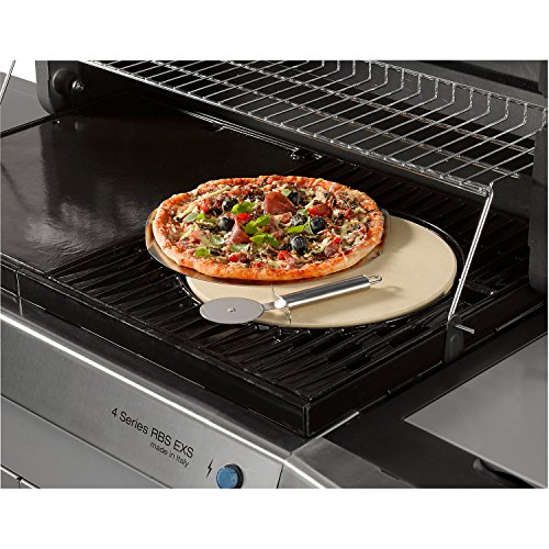 Campingaz Pizzastein für das Culinary Modular System mit Schneidrad, Edelstahltablett zum einfachen Aufbringen des Gargutes, Ø 30 cm, Gewicht 1,56 kg - 2