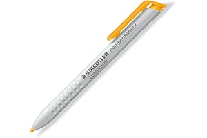 Staedtler Lumocolor Omnichrome 768N Dry Marker Non-Permanent Water Soluble 3 MM, Yellow