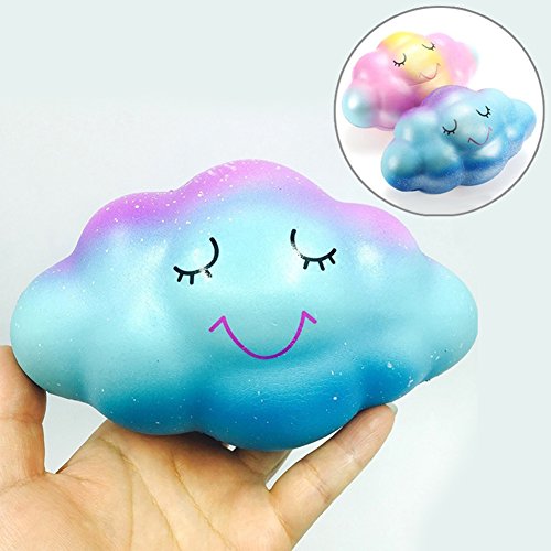 Preisvergleich Produktbild lqw0kk41 Kawaii langsame Erholung steigende Simulation Wolke Telefon Strap Charm duftende Spielzeug Geschenk - zufällige Farbe