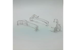 BLINDSPARES 50mm/2 inch Valance/Pelmet Clip for Wood Venetian Blinds (Pack of 3) VN1034