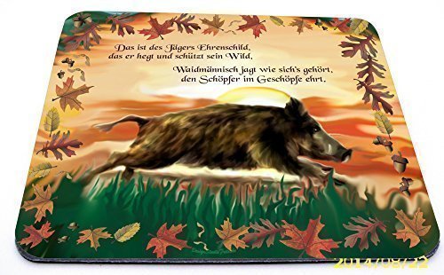 Preisvergleich Produktbild Mousepad mit Jagd Jäger Wild Motiv - Jagdromantik