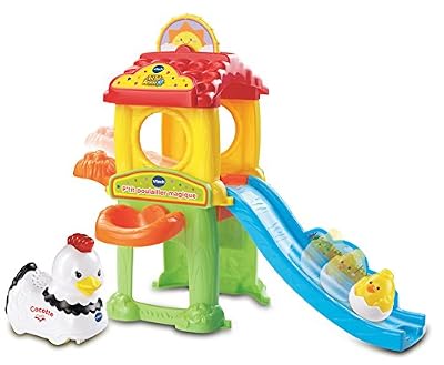 Vtech - 165405 - Jouet Musical - Tut Tut Animo - P'tit Poulailler Magique + Cocotte, La Poule Qui Papote