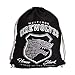 Produktbild Elbenwald Game of Thrones Sportbag Stark Wappen Schattenwolf 46x36cm Baumwolle schwarz