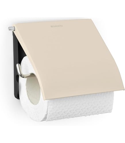 MSV Bad Serie Toiletrolhouder WC-rolhouder Papierhouder Toiletpapierhouder Toiletpapierhouder met klep - Wit