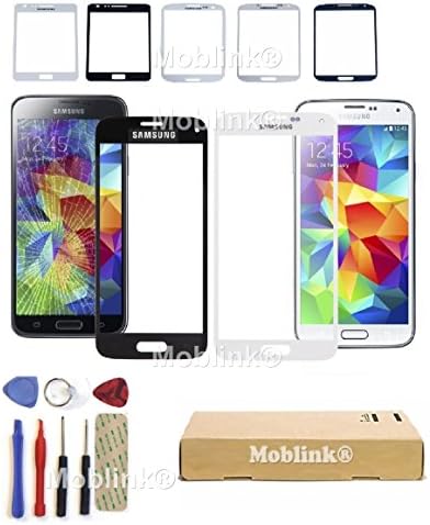 Moblink ® Replacement Front Outer Glass Screen Lens For Samsung Galaxy S3 -S4 - S5 - Mini - NOTE 1 2 3 - Tools Included (Galaxy S3, Black)