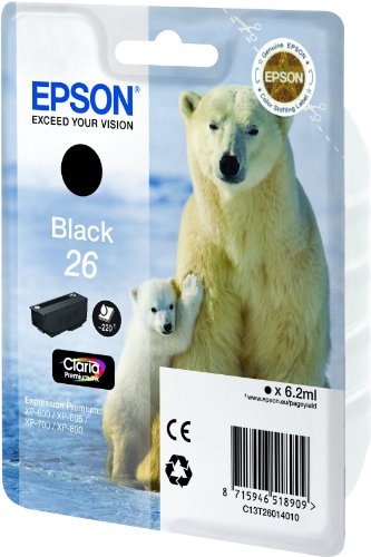 Epson Original T2601 Tintenpatrone Eisbär, Singlepack schwarz - 2