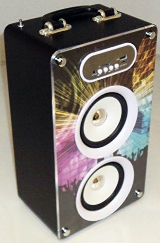 Steepletone Portable Sound Box, USB, Bluetooth, SD/MMC, Party Disco Speaker, Bubbles Design