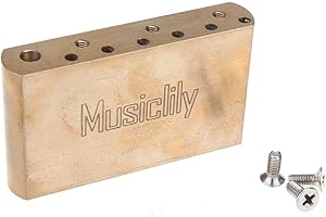 Musiclily Ultra 10.5mm Mosiężny 42mm Standardowy Blok Tremolo do Gitary Elektrycznej Mexico Fender Strat i Squier Classic Vibe