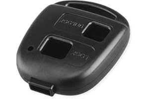 Jongo® Carcasa Llave Compatible con Toyota Yaris Corolla RAV4 Land Cruiser Prius - Mando Distancia 2 Botones sin Hoja - Repuesto Llave Rota