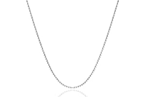 LOCCY Chaîne Torsadée pour Homme Femme 2/3/4/5/6mm Acier Inoxydable Argent Collier Chaîne Chaîne à Maillons Torsadés Bijoux Longueur 46/51/55/61/66cm