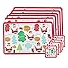 Produktbild Time to Sparkle Tts Coaster and Placemat Set 6 x Platzsets + 6 x Untersetzer Set in Geschenkbox Santa Ho Ho Ho