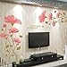 Produktbild Bovake Art und Weise entfernbarer Lotus-Blumen-Haus-Raum-Dekor-entfernbarer Wand-Aufkleber / Abziehbild