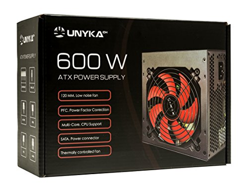 UNYKAch-52035-600W-ATX-Negro-Rojo-unidad-de-Fuente-de-alimentacin-600-W-12V33V5V5Vsb12V-28-A-30-A-28-A-05-A