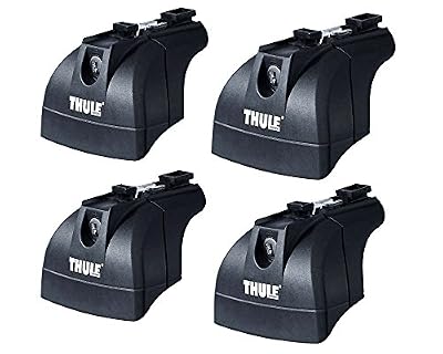 Thule Sweden Rapid System 753 Pied de barre de toit surbaissé pour voitures avec points de fixation et rails préinstallés
