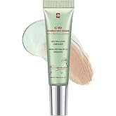 CC Cream Red Correct, CC Cream Against Redness with Centella Asiatica Korean Foundation SPF 25, Full Coverage Concealer with