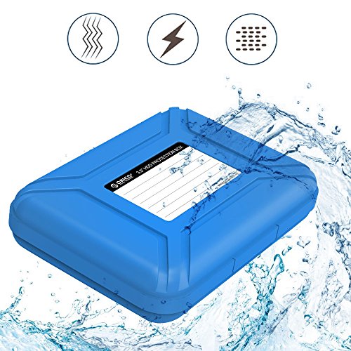 ORICO HDD Tasche 3.5 Zoll Wasserdichte Festplatten Schutzhülle Anti-Statik für HDD / SSD PHX35 in Blau - 3
