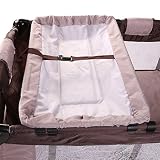 KIDUKU® Kinderreisebett Kinderbett Säuglingsbett Babybett Klappbett Reisebett für Kinder Zweitbett, mit zweiter Ebene für Kleinkinder/Säuglinge, 6 verschiedene Farben, kompakt, höhenverstellbar - 3