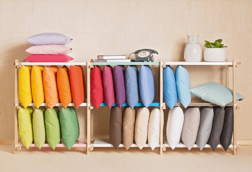 Fino Kissenhülle ca. 50 x 50 cm hochwertig & knitterarm Farbe (30 Grün) 1 Stück - 3