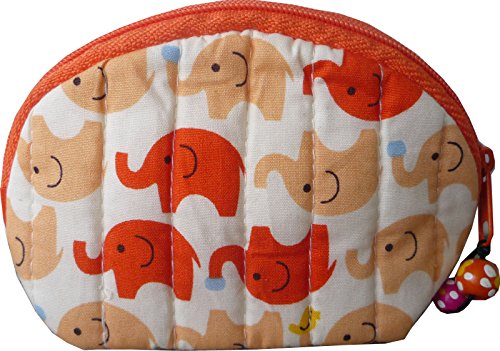 Preisvergleich Produktbild Kleingeldtasche aus Baumwolle mit Elefanten