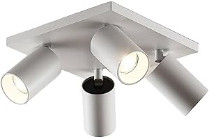 ‎ARCCHIO Arcchio Strahler 'Brinja' (Modern) in Weiß aus Metall u.a. für Flur & Treppenhaus (4 flammig, GU10) - Deckenlampe, Deckenleuchte, Lampe, Spot, Flurleuchte