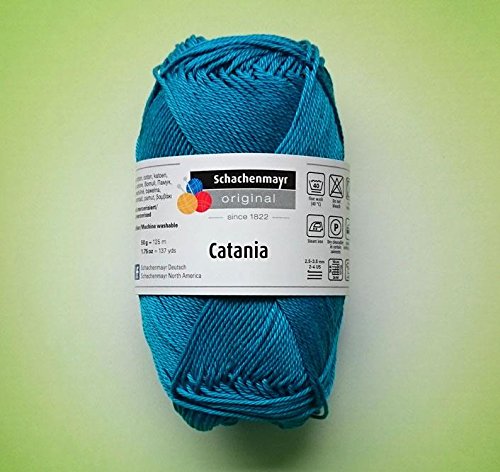 HDK-VERSAND Schachenmayr Catania Strickgarn 50g aus reiner Baumwolle (Ocean 400)