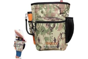 SUPER DETESIR Pointer Metal Detector Find Bag Detecting Digger Tools Bag Waist Pack Pouch for PinPointer Garrett Xp ProPointer (Camouflage)