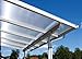 Produktbild Überdachung Terrasse Bausatz 7x4m Stegplatten und Profile für Unterkonstruktion (opal-weiß)