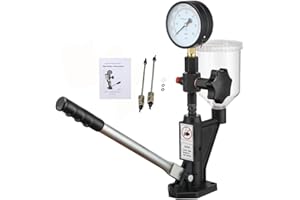 NICCOO 600Bar Diesel Injector Tester 8700PSI Diesel Fuel Injector Nozzle Tester with Dual Scale Gauge to Adjust Injector Nozzle Pressure and Testing Diesel Injector Nozzle Pop Pressure Tester