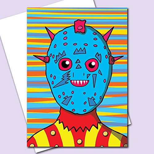 Android Greeting Card/Android Birthday Card/Halloween Card/Horror Card/Cartoon Card/Boys Card/Teen Card/Card For Him/Card For Her/Spooky Card/Boyfriend Card/Blank Card