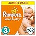 Produktbild Pampers Sleep & Play Windeln, Gr. 3 (5-9 kg), Jumbo Pack, Einfach trocken, 1er Pack (1 x 82 Stück)