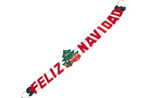 TIENDA EURASIA® Colgantes Originales Feliz Navidad - Adornos Navidad - Decoracion Navidad - Navidad Decoracion Casa (87148 - Cartel Feliz Navidad 91 cm)