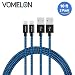 Produktbild Lightning Kabel, 2Pack 10ft Nylon geflochten Extra lange Tangle-Free Cord Lightning Kabel Zertifiziert für USB iPhone Ladegerät für iPhone 7/7 Plus / 6S / 6 Plus, SE / 5S / 5, iPad, iPod Nano 7