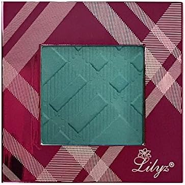 Lilyz Multi-Function Matte Eyeshadow Blusher Blush Bronzer Face Contour Compact with Hot Pink High Shine Case 3.5g (25# Berry Blue MATTE-HotPink Case)