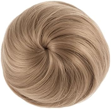 Ladies Clip-In Hair Extension Bun Scrunchie (Blonde)