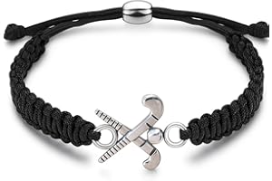 Sportybella Field Hockey Charm Bracelet- Adjustable Bracelets For Girls with Field Hockey Stick Charm. Field Hockey Jewelry Gifts for Field Hockey Players, Teams & Coaches. Friendship Bracelet.