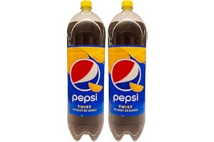 QUBROS Pepsi Twist | 2.5L | Cu Gust De Lamaie | Lemon Flavored Cola | Soft Drinks | Refreshing Drink |Romania Origin (Pack of 2)
