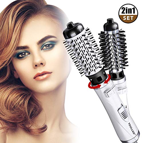 Cepillo para secador de pelo,Cepillo Secador,Peine giratorio de aire caliente,secador de pelo y voluminizador de un paso,cepillo alisador de iones negativos 3 en 1