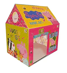 Toy ShopeeJumbo Size Extremely Light Weight , Water Proof Kids Play Tent House For Kids (Peppa Pig)