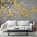 Produktbild WAHAZC Große Wandbilder Seide Tapete 3D Art Deco Fototapete Kundenspezifische moderne chinesische TV-Hintergrund Ginkgo biloba Badezimmer Restaurant Bar Hall Wohnzimmer Flur Küche Büro Schlafzimmer