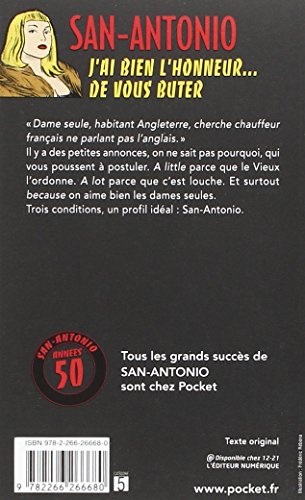 Book's Cover of J'ai bien l'honneur de vous buter