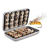 JasCherry 40 Piezas Insecto Señuelos de Pesca - Cebo de Pesca con Mosca de Alta Simulación