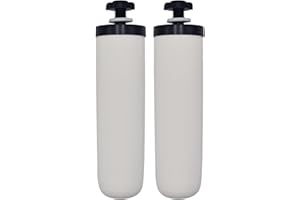 Newton Gravity Water Filter with Fluoride Removal | High Capacity Ceramic Candle | Compatible with British Berkefeld Ultra Fluoride | Compatible with British Berkefeld, Berkey (2 Pack)