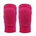 Price comparison product image Paciffico Kneepads, Knee Support, Knee Sleeves Brace Protector Pad, Kids Breathable Thicked Crashproof Antislip Dance Cotton Knee Pads Brace Wrap tape for Kids Sport/dancing ([L] Rose Red)